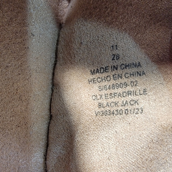 Old Navy Black Jack Espadrilles Canvas Flats Summer Vacation Size 11 - Picture 16 of 16